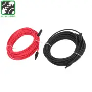 2/5/10/20M 4/6mm² Black+Red Solar Panel Extension Cable Wire+M4 Connector