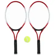 2Pcs Tennis Racket String Tennis Racquets with 1 Tennis Ball and Cover