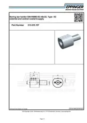 VDI40, Boring bar holder DIN 69880-E2-40x32, Type E2, 32mm, 213.015.157