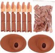 LOLIPPYY Nail Training Hand Practice Kit Hand Stand for Nails 108pcs Set Detachable Base