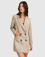 [Belle & Bloom] Princess Anna Blazer Dress - Sand