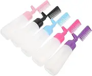 Ipetboom Hair Dye Shampoo Bottle Set 5pcs Applicator Bottles Oil Comb Scalp Applicator for Hair Dyeing Travel-friendly