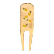 Dancing Pineapple Hand Stamped Copper Divot Repair Tool by Sunfish Golf