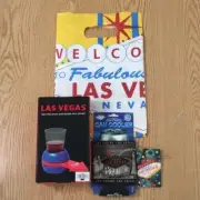 New Bundle Of 3 Las Vegas Spin the Arrow Drinking Game Can Koozie & Luggage Tag
