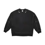 NIKE 大學T OVERSIZED SWEATSHIRT 女款 寬鬆 長版 落肩 寬衣袖 微刷毛 黑 白 DD5611-010