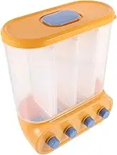 WATIIFUFU Multi Use Rice Dispenser Wall Mounted Transparent Grain Storage Container for Rice Beans Cereal Reusable Food Grade Space Saving Kitchen Organization