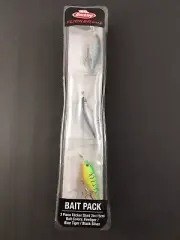 **NEW** Berkley Flicker Shad 3 pc Bait Pack In 3 Colors 2” = 5 cm Fishing Lures