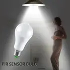 12W LED PIR Sensor Motion Smart Light Bulbs E27 B22 Globe Lamp Energy Saving