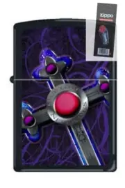 Zippo 1477 spiral true love RARE & DISCONTINUED Lighter + FLINT PACK