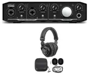 Mackie Onyx Producer 2.2 2x2 USB MIDI Recording Studio Interface + Headphones