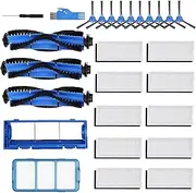 27 Pack Replacement Parts Compatible with Eufy RoboVac 11S, RoboVac 30, RoboVac 30C, RoboVac 15C,RoboVac 15T,RoboVac 12, RoboVac 35C Accessory Robotic Vacuum Cleaner Filters,Side Brushes,Rolling Brush