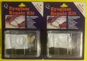 2x Eyeglass Repair Kit Optical Repair Tool Assorted Kit Set Screw Nut Nose Pad