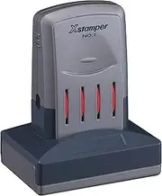 Xstamper ECO-Green 66211 VersaDater Message Dater, 2 1/8 x 1 5/16, Received, Blue/Red
