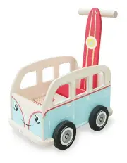 [Indigo Jamm] Wooden Colin Walker Van w/Blocks Toddler Fun Play Toy 12m+ 47cm in Multi