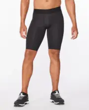 2XU Mens Force Compression Shorts - Black/Gold