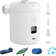 Portable Air Pump, Compact Inflator, Electric Deflator, 5200mAh Battery, 31.5x31.5x43.7 inches, 4000Pa Pressure, Great for Pool Toys, Beach Gear, Travel Use, Home Storage, Garage