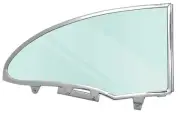 1955-57 2-Door Hardtop RH Green Tint Quarter Glass Assembly