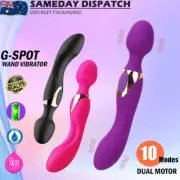 G Spot Wand Vibrator Big Realistic Dildo Clitoris Stimulator Anal Vagina Sex Toy
