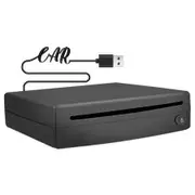 External USB CD Player for Car,Homlab Portable Plugs in CD Player,for Car Without CD Player,Laptop,TV,Mac,Computer,for Android 4.4 and Above Navigation,Black