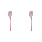 2x Tovolo Flex-Core All Silicone Nylon Spoonula Cooking Utensil Pink Sorbet