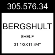 IKEA BERGSHULT Shelf Gray-beige 31 1/2x11 3/4" 305.576.34