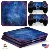 Vinyl Decal Cover Skin Sticker for Sony PS4 Pro Console And 2 Controllers