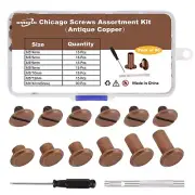 90Sets Chicago Screws Leather Rivets Assorted Screw Rivet M5 Chicago Leather ...