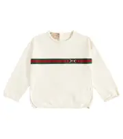[Gucci Kids] Gucci Kids Baby horsebit cotton jersey sweatshirt M 24 white