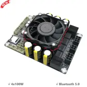 4x100W Class D Amplifier Board Bluetooth 5.0 Audio Amp Board ADAU1701 DSP JAB5