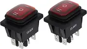 MUCKLILY 2Pcs Off Boat Rocker Switch Power Toggle Switch with Pins for Appliances Reliable Boat Power Control