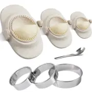 Dumpling Maker, Empanada Maker Press Multiple Size Dumpling Mold Set with Dou...