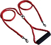 SUPVOX Dual Dog Leash Double-Headed Dog Leash Rope with Dog Leash Pet Leash Dual Dog Lead No Double Dog Leash Belt Leash for Dog Walking Comfortable Dog Leash Puppy Leash Pink