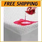 Cooling King Size Mattress Protector with Bamboo Viscose - Fits 8 to 21 Inch