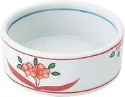 Hatsuyama Kiln YH-142-22 Bowl, White, 2.6 x 1.0 inches (6.5 x 2.5 cm), Red Million Calendar, 2.0 Cut Round Bowl