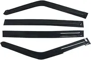 Side Window Deflector Compatible for Suzuki Swift 2012 2013 2014 2015 2016 2017 4PCS Black Car Weather Guard Rain Visor Wind Shield