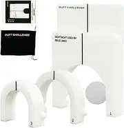 Golf Putter Trainer | Golf Hole Putting Training Aid Portable Putting Hole Cup | Putt Putt Golf Set Includes Protective Bag for Enthusiast, Beginners, Golfers