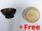 Coconut Shell Cup Bowl Natural 100% Eco Friendly Ceylon Free Handmade Saucer New