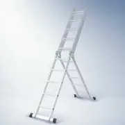 Aluminium Ladder Extension 5.7m Multipurpose Folding Adjustable steps w Foot Bar