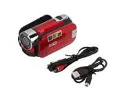 Video Camera Camcorder Full HD 4K 48MP Camera Recorder 270° Rotation 2.7 Inch Color Screen 16X Zoom Digital Camcorders Rouge