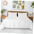 100% Egyptian Cotton Sheets - 1200 Thread Count, Luxury & Cooling Queen White