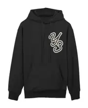 Y-3 Logo-Printed Drawstring Hoodie S,XS,L,M Black