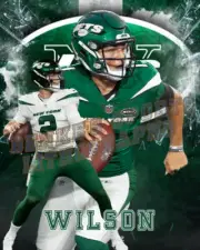 New York Jets Lithograph print of Zack Wilson 2021