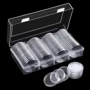 50PC Fit Airtight 40.6mm American Silver Eagle 1Oz Round Coin Holders Capsules