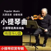 USB Flash Drive Violin Light Pure Music U Disk Car Music MP3 Cafe Relax Music