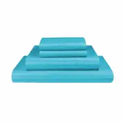 Sky 1000TC Microfiber Stripe Single KS Double Queen King Fitted Flat Sheet Set
