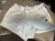 XL Champion White Women's Shorts Reverse Weave
