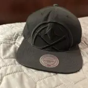 Mitchell & Ness Denver Nuggets NBA Snapback Cap Logo Black Hat Wool Blend