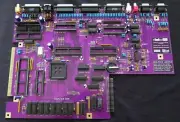 Amiga 500+ Raemixx500 reproduction Motherboard, No main chips, Purple, NEW.