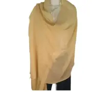 Cashmere | Himalayan| Shawl| Lightweight | Thin |Twill | Handloomed | Beige