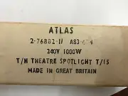Atlas theatre spotlight, T/15, p40s 240V 1000W (Lot of 4) (FREE SHIPPING)